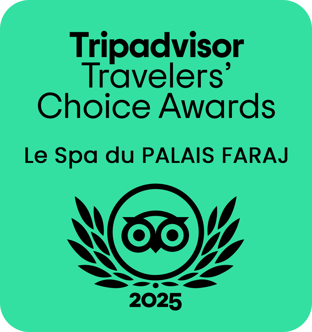 TripAdvisor Travellers' Choice Awards Winner 2025 - Le Spa du Palais Faraj