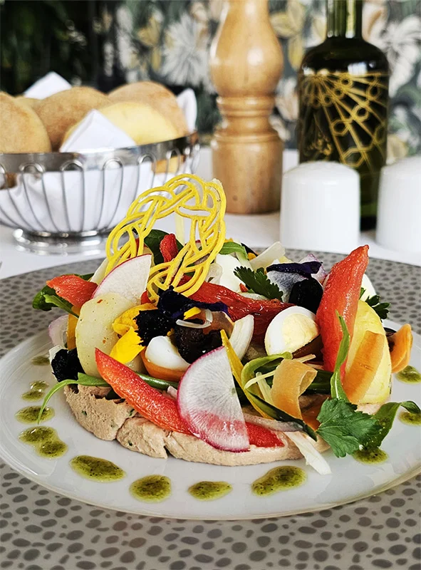 Salad at L'Amandier