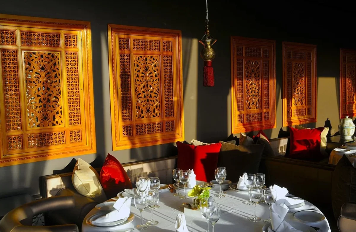 Shadow of L'Amandier in the best restaurants Fes Morocco
