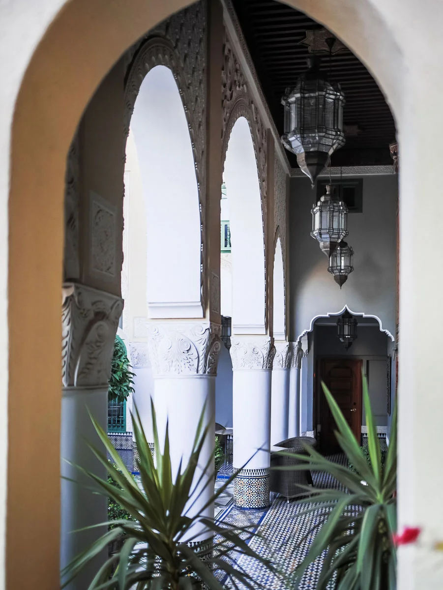 Luxury riad fes palais faraj courtyard
