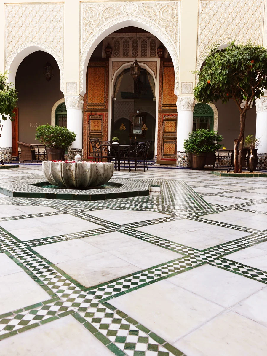 Luxury riad fes palais faraj interior