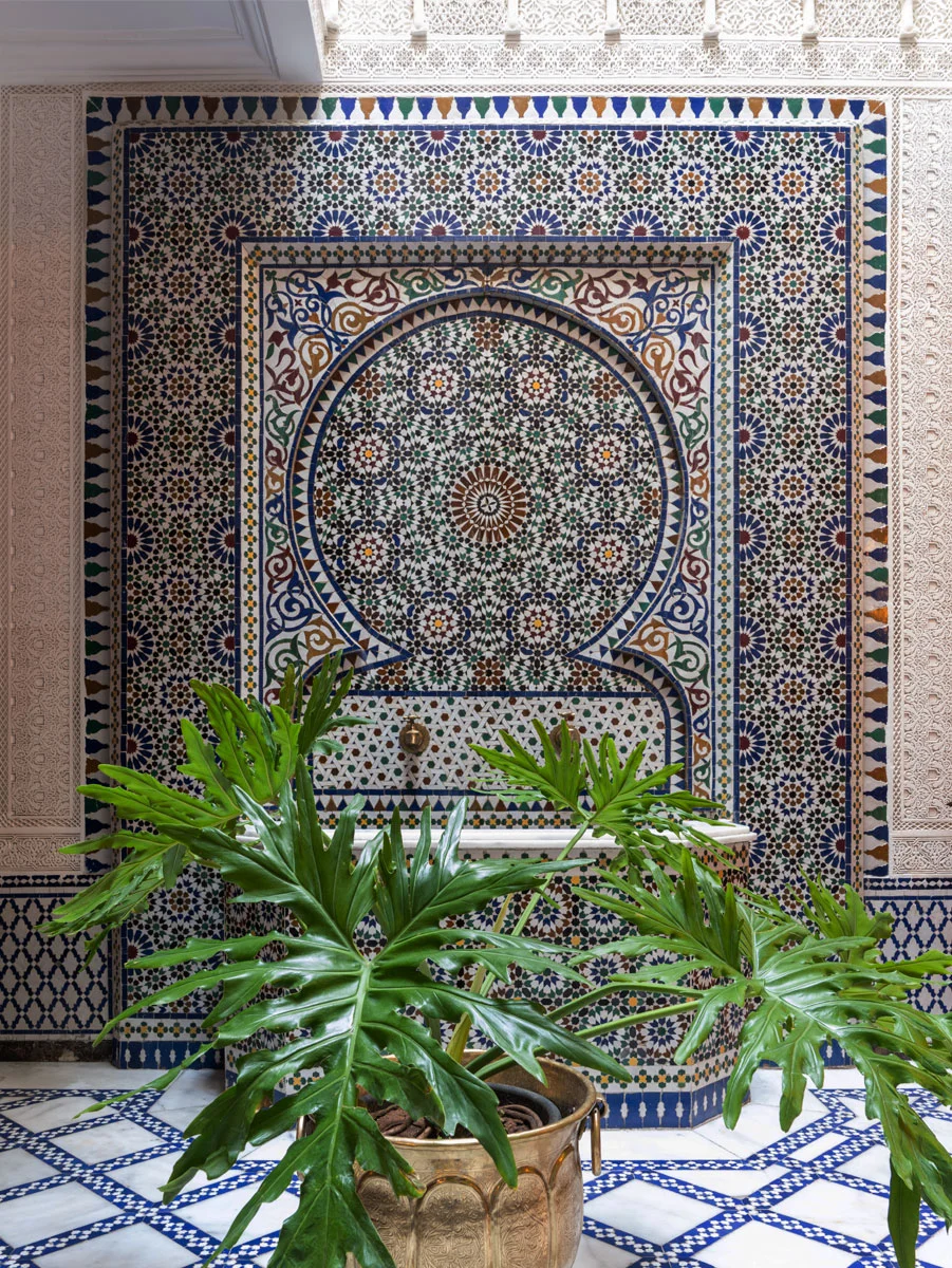 Luxury riad fes palais faraj courtyard