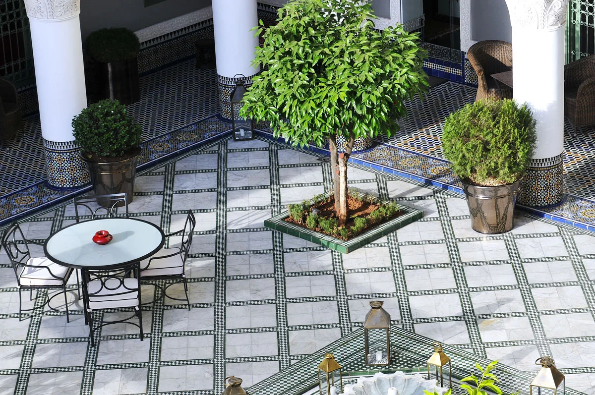 Shaded Patio Seating